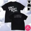 Yungblud Merch Store Don't Forget To Live T-Shirt