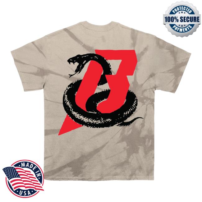 Beartooth Band Merch Snake On My Back Pe Dye Tee Shirt