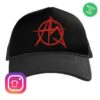 Anarchist Sanctuary Merch As Short Logo Trucker Hat