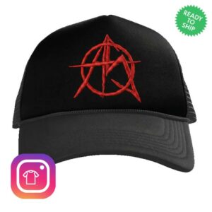 Anarchist Sanctuary Merch As Short Logo Trucker Hat
