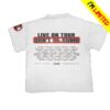 Awge Merch Don't Be Dumb Tour Airbrush Dateback T-Shirt