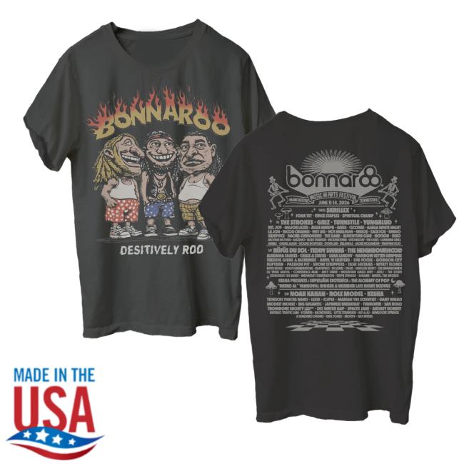 Bonnaroo Store Merch Bobble Head Lineup Tee 5 Bonnaroo Store Merch Bobble Head Lineup Tee