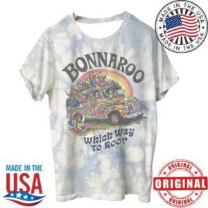 Bonnaroo Store Merch Skeleton Bus Lineup Tee