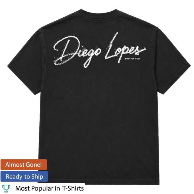 Bornforthis Shop Merch Diego Lopes Historic Color T-Shirt Blacks