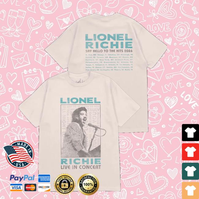 Lionel Richie Merch Store Live In Concert Tee