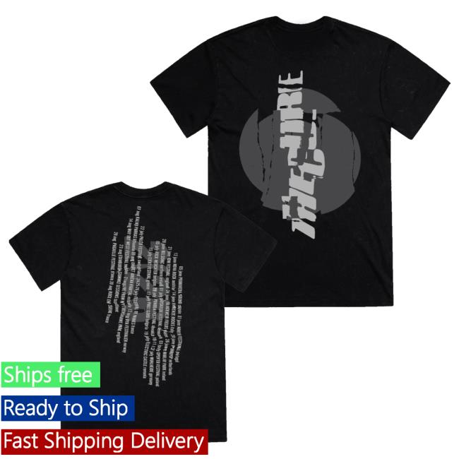 The Cure Store Merch Vertical Festival Summer Black T-Shirt 2 The Cure Store Merch Vertical Festival Summer Black T-Shirt
